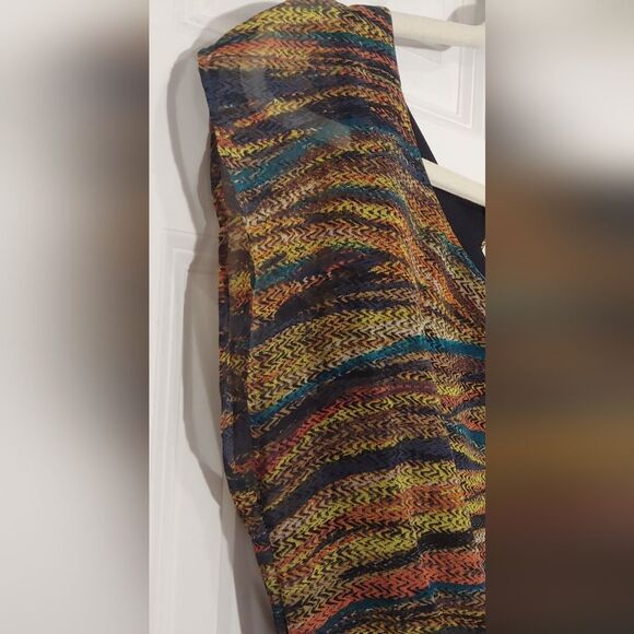 Lush Sleeveless Full Length Dress Sz S Multicolor - Picture 5 of 10